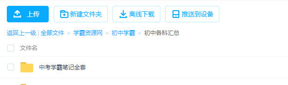 中考学霸笔记6科全套